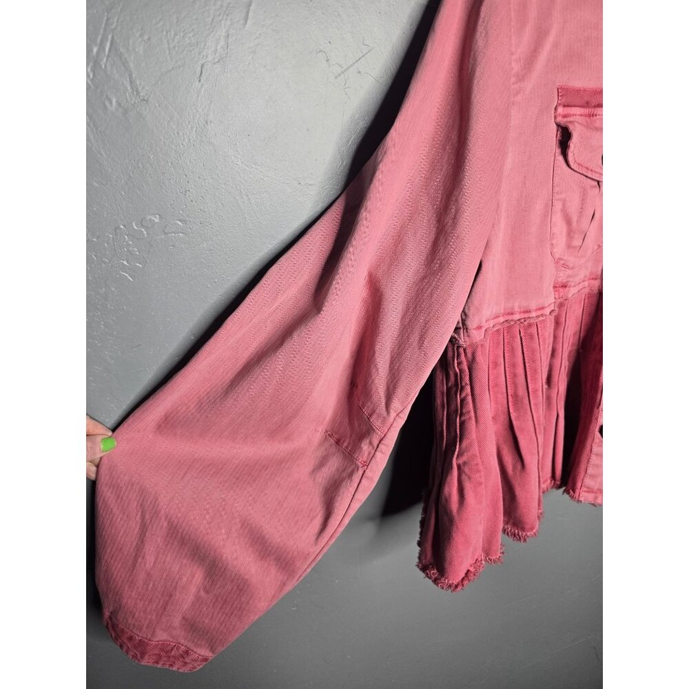 Free People Cassidy Jacket Military Romantic Grunge Large - Picture 5 of 15